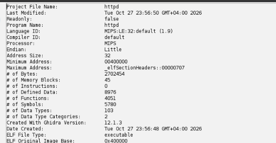 Ghidra output